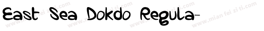 East Sea Dokdo Regula字体转换